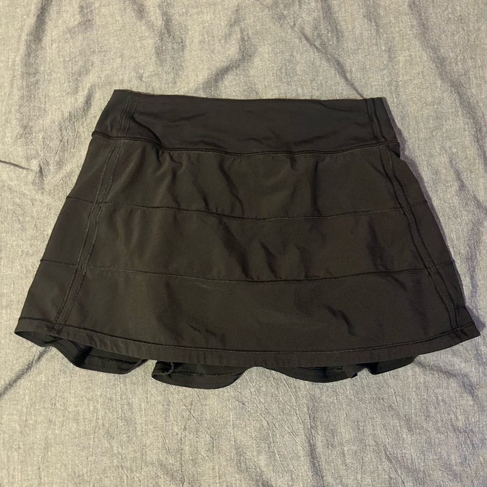 Black Lululemon Pace Rival Skirt